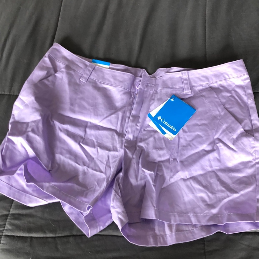 Columbia shorts, lilac, size 14
